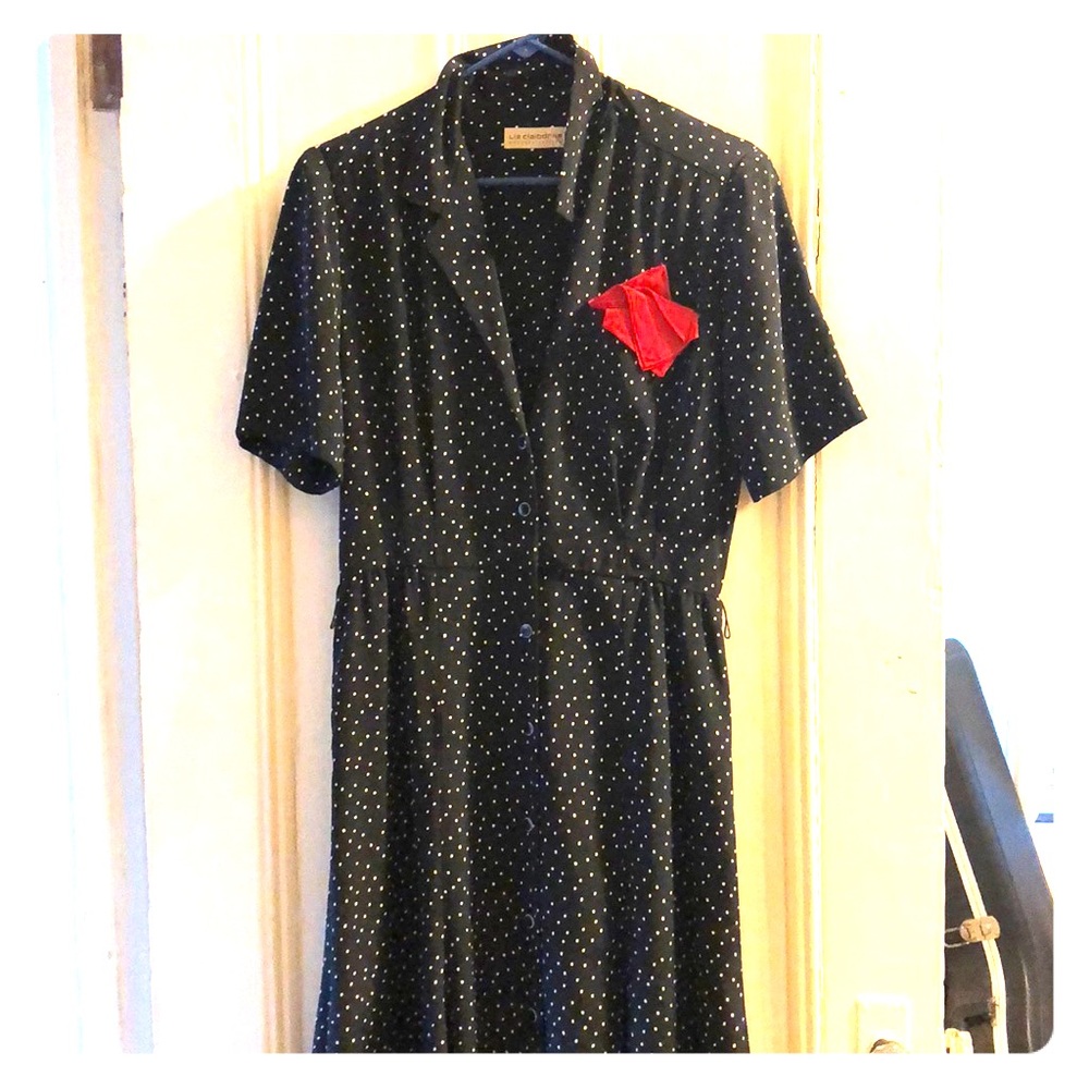Adorable Liz Claiborne Polka Dot Vintage Dress